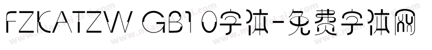 FZKATZW GB1 0字体字体转换